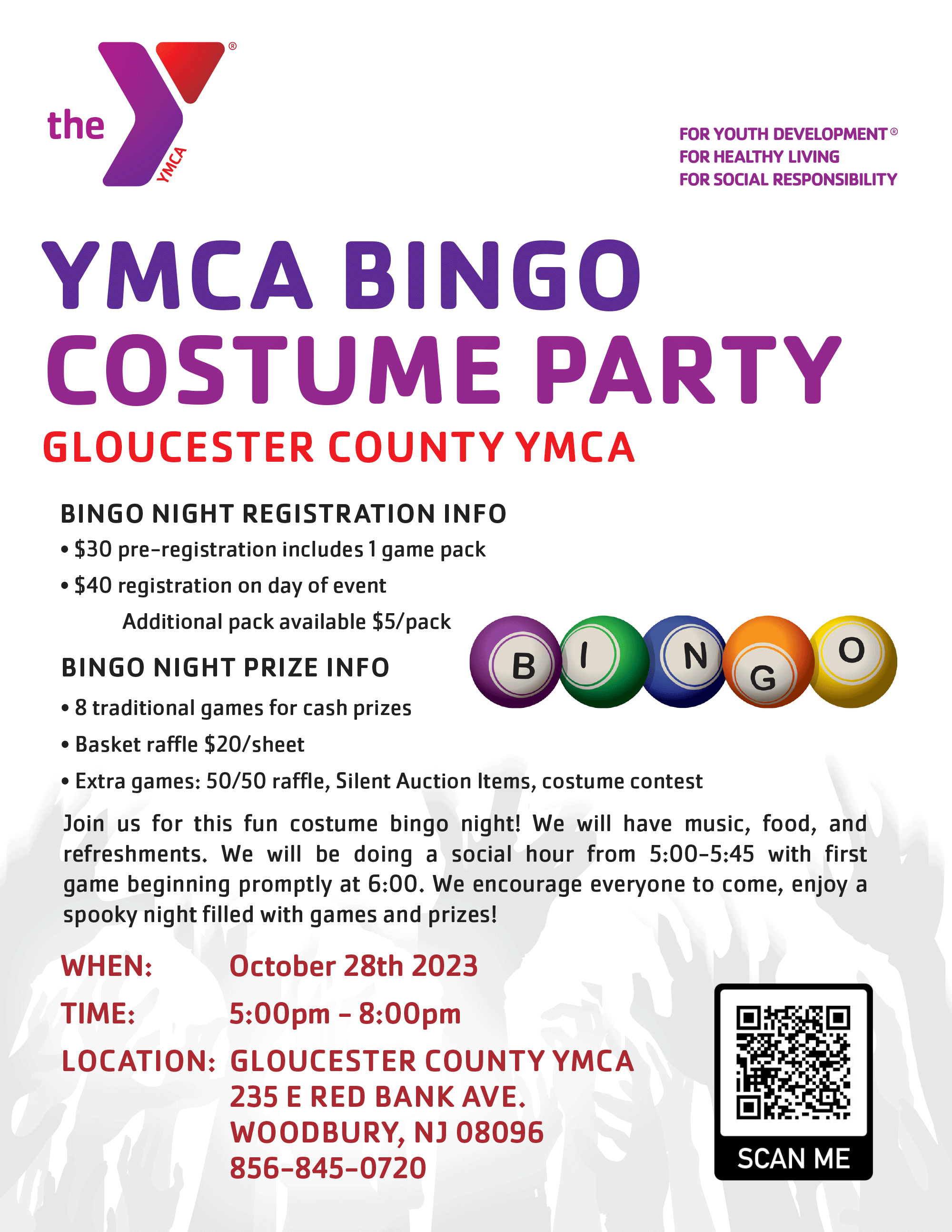 YMCA Bingo Costume Party - Gloucester County YMCA